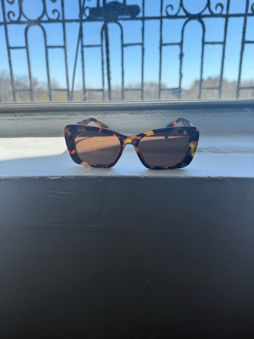 Miu Miu Tortoiseshell Sunglasses - Women Accessories